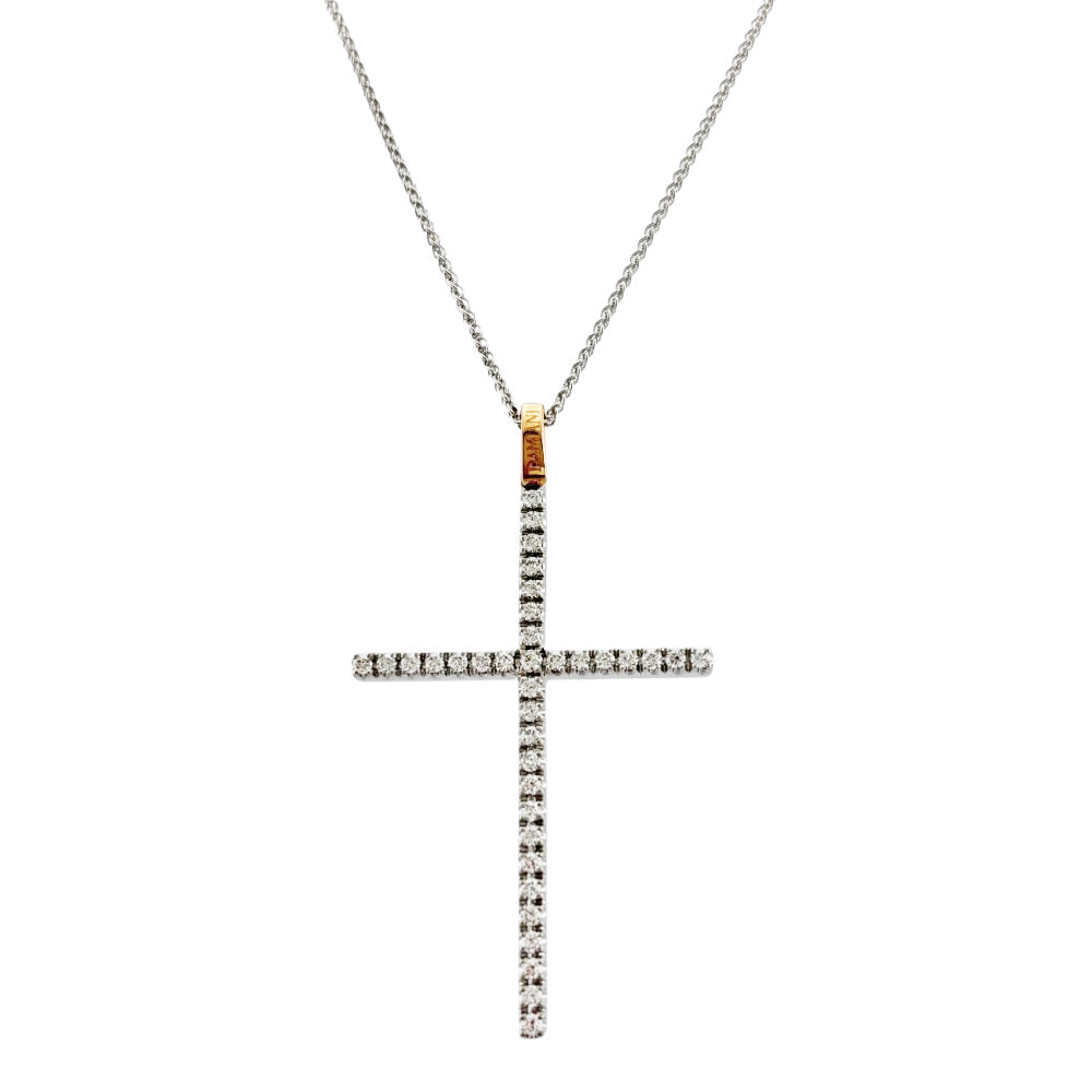Damiani ダミアーニ クロス ネックレス 18金 K18ホワイトゴールド