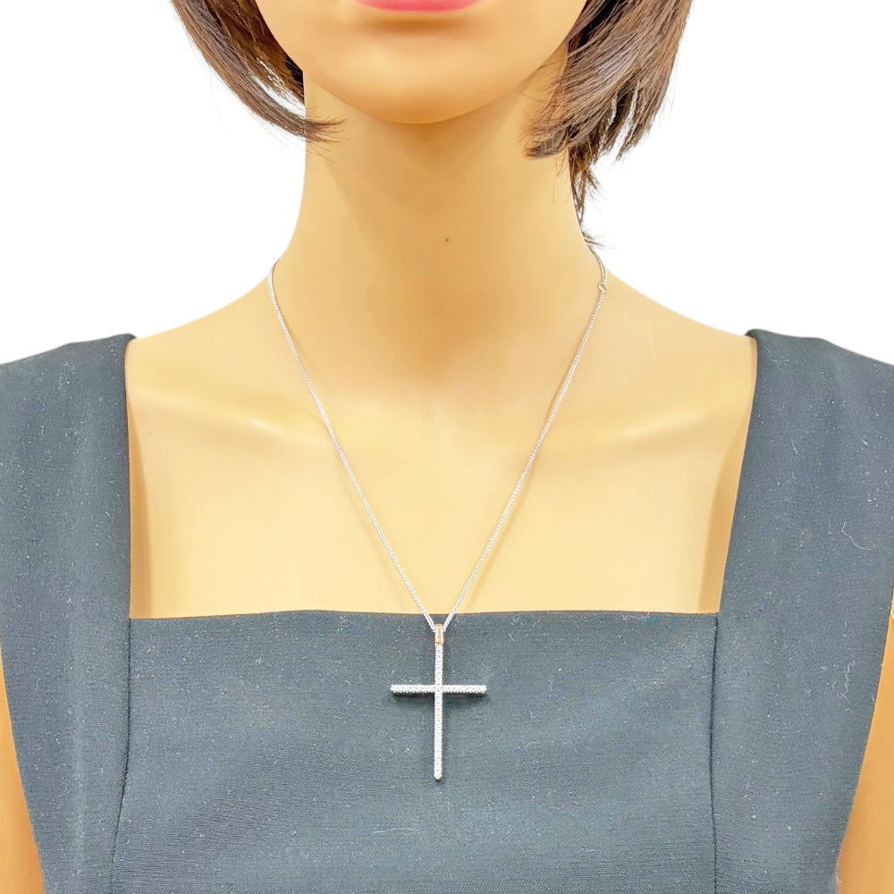 Damiani ダミアーニ クロス ネックレス 18金 K18ホワイトゴールド
