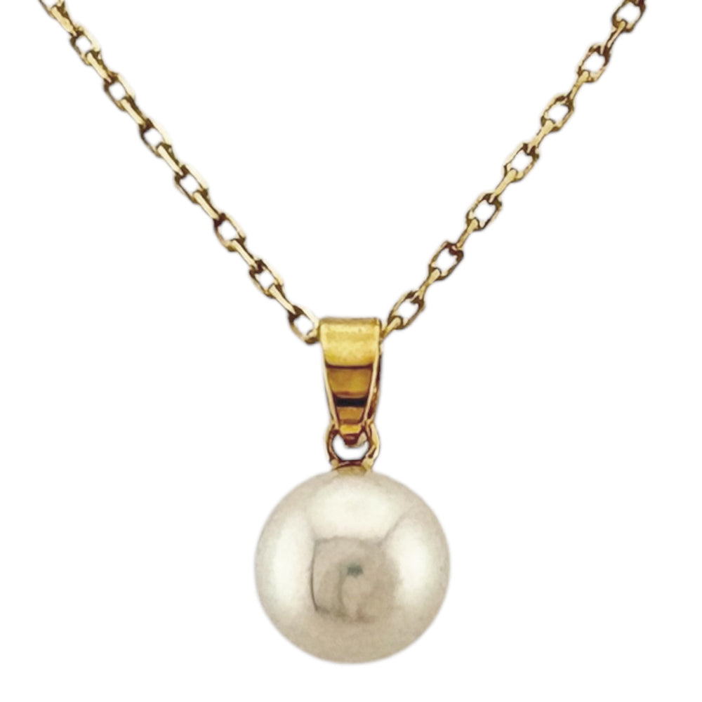 MIKIMOTO ミキモト ネックレス 18金 K18イエローゴールド パール