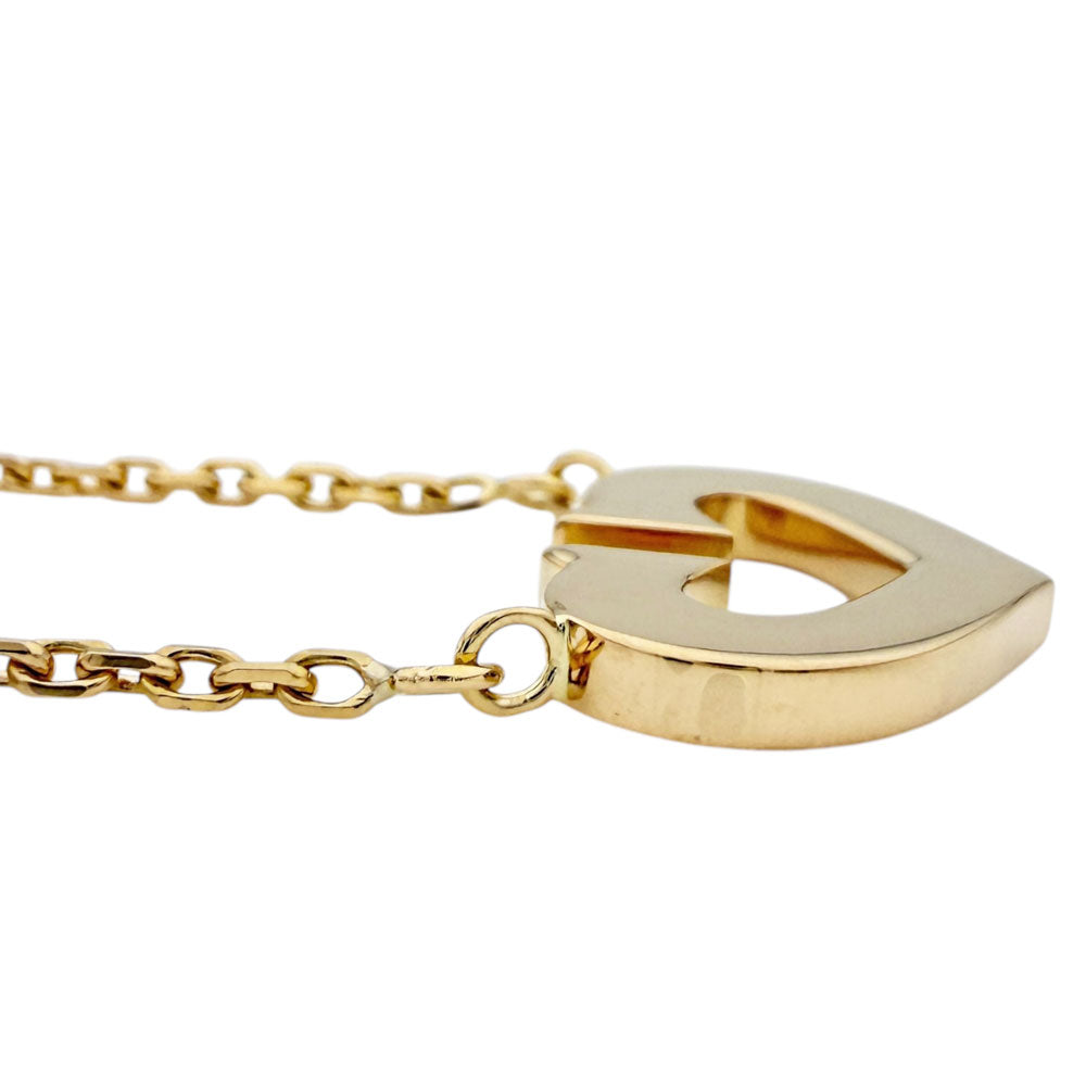 CARTIER カルティエ Cハート ネックレス 18金 K18イエローゴールド