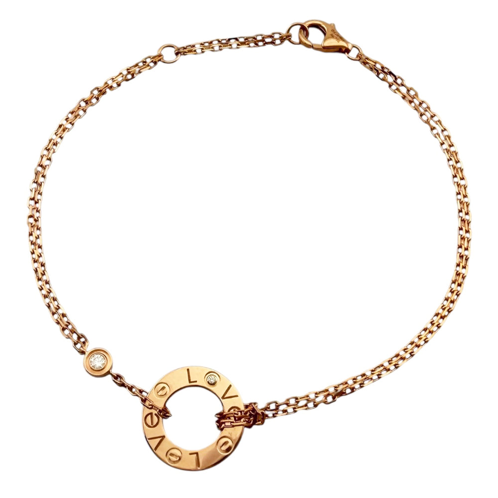 CARTIER カルティエ ラブ サークル ブレスレット 18金 K18ピンク