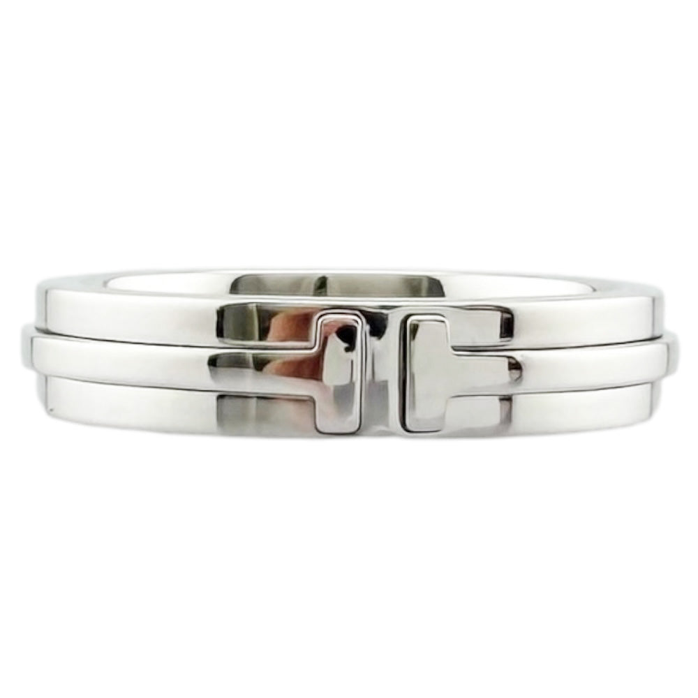TIFFANY&Co. ティファニー Tナロー リング 指輪 15号 18金 K18ホワイト
