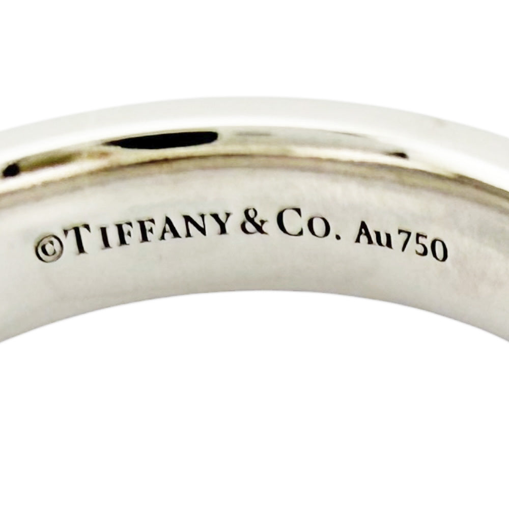TIFFANY&Co. ティファニー Tナロー リング 指輪 15号 18金 K18ホワイト