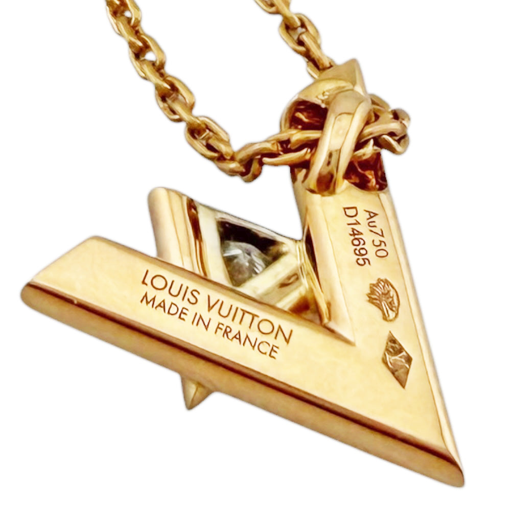 LOUIS VUITTON Pendantif Vault One Necklace 18K K18 Pink Gold