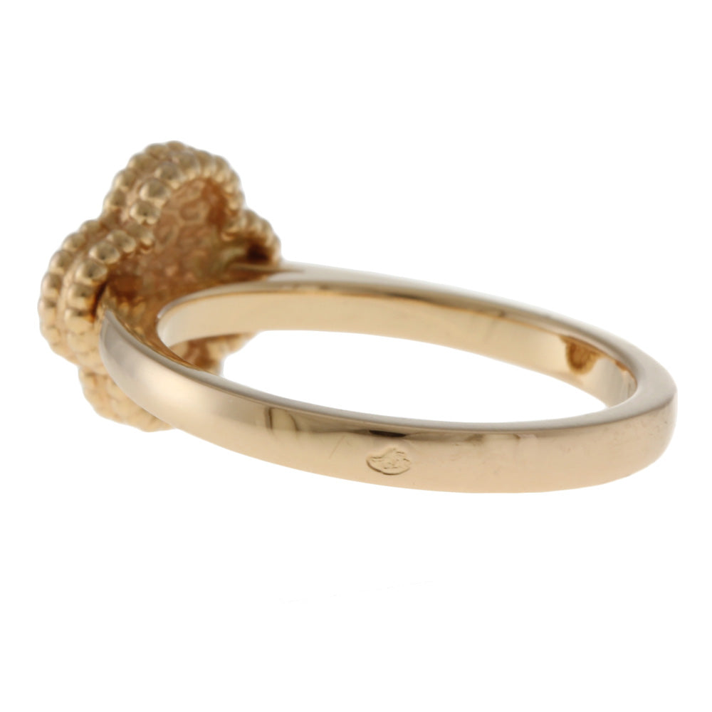 Van Cleef & Arpels Sweet Alhambra Ring, size 7, 18K, 18K pink