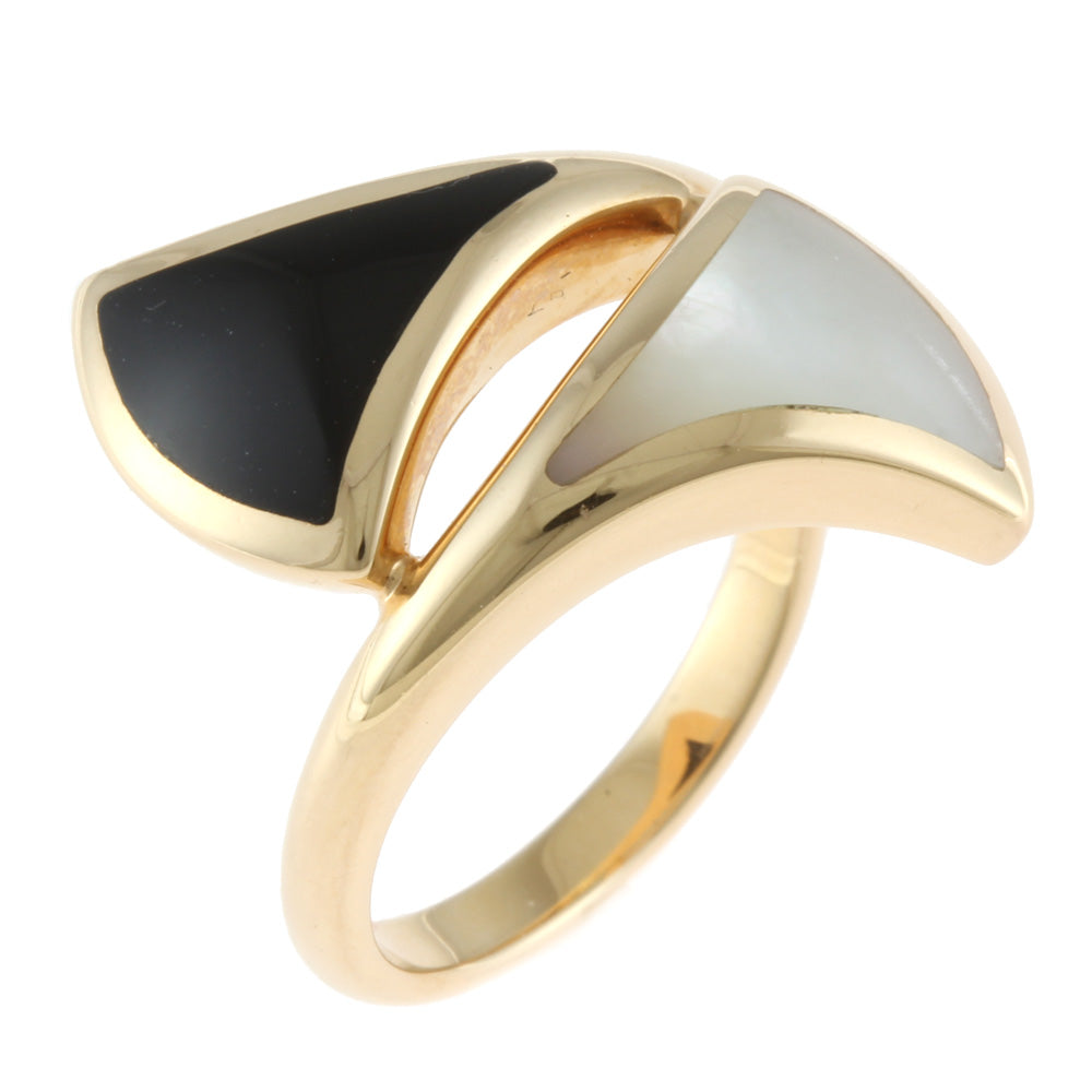 限界値下げ祭】 ブルガリ BVLGARI リング 指輪 11号 18金 オニキス 