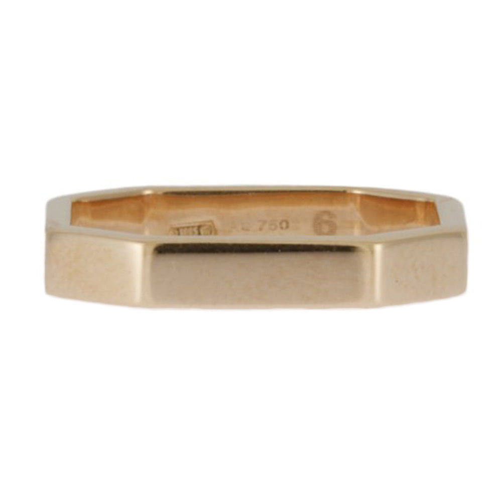 GUCCI グッチ オクタゴナル リング 指輪 6号 18金 K18ピンクゴールド