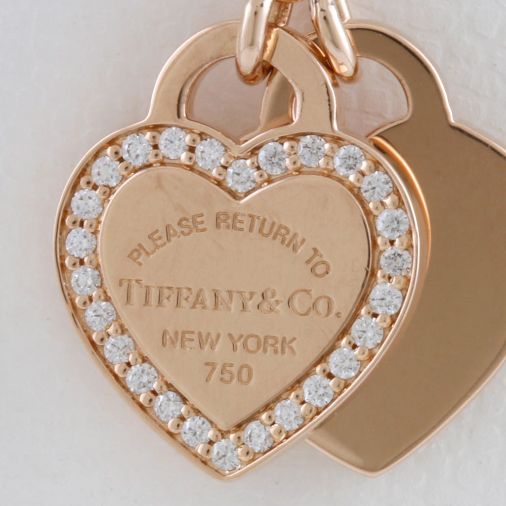 訳ありTiffany&Co. リターントゥハートピンクローズゴールドネックレス TIFFANY&Co. ティファニー リターントゥハート ネックレス 18金 K18