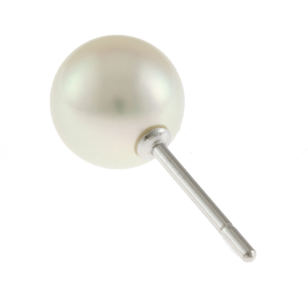 中古】 タサキ TASAKI K18WG ピアス パール スタッド 18金 K18ホワイト