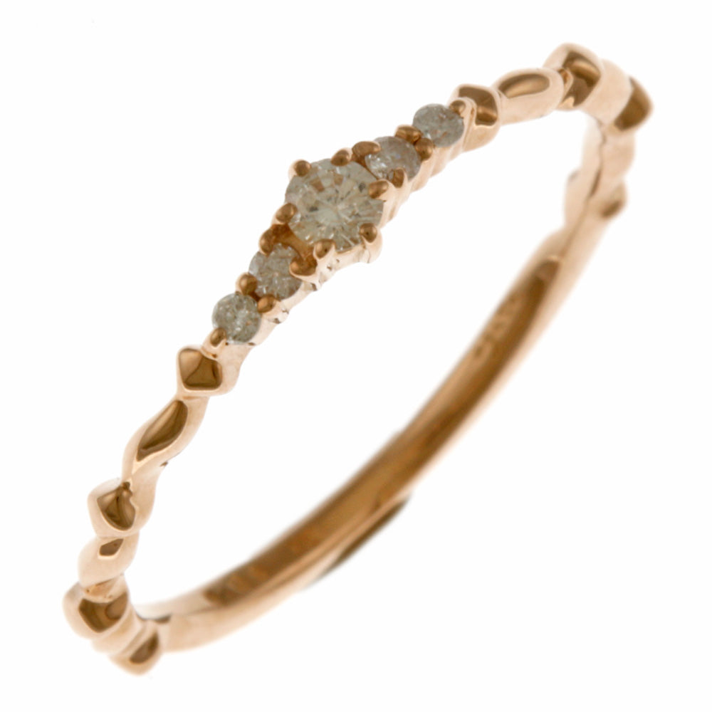 agete アガット リング 指輪 9.5号 18金 K18ピンクゴールド