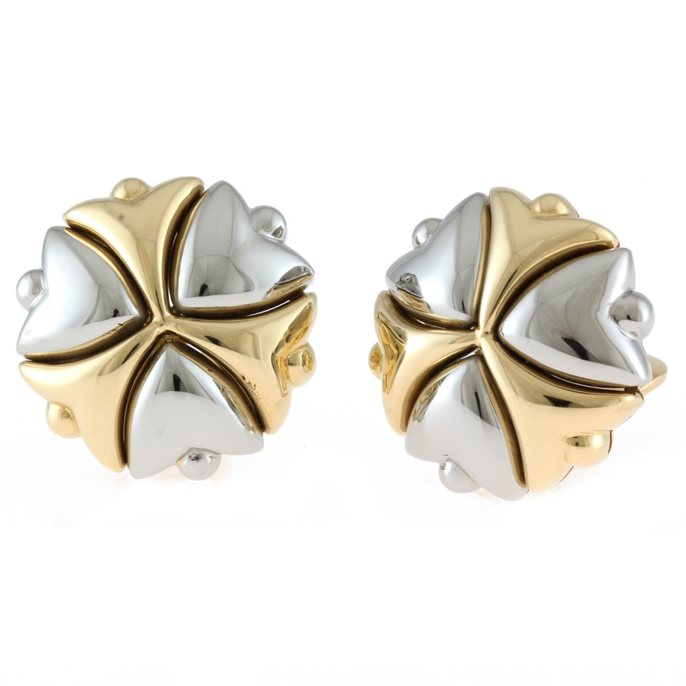 BVLGARI ブルガリ K18 K18WG イヤリング 2カラー ゴールド/シルバー 