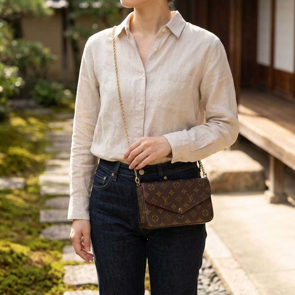 LOUIS VUITTON ルイヴィトン ポシェットフェリシー モノグラム