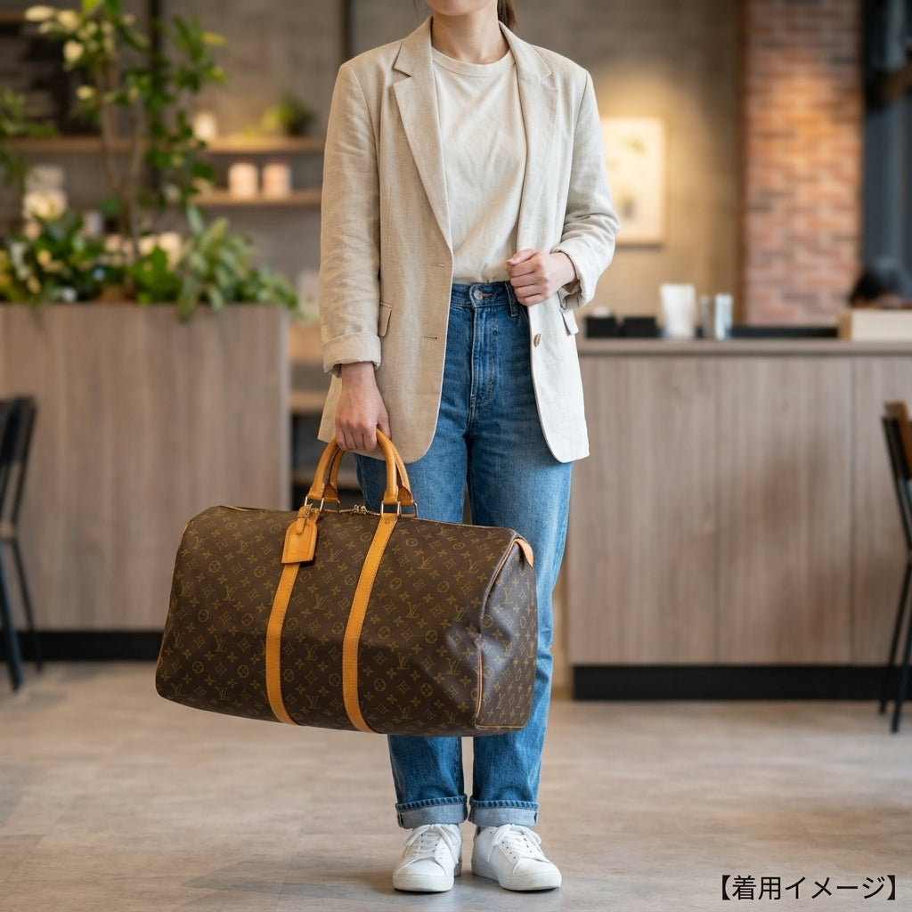 LOUIS VUITTON ルイヴィトン キーポル55 モノグラム ボストンバッグ