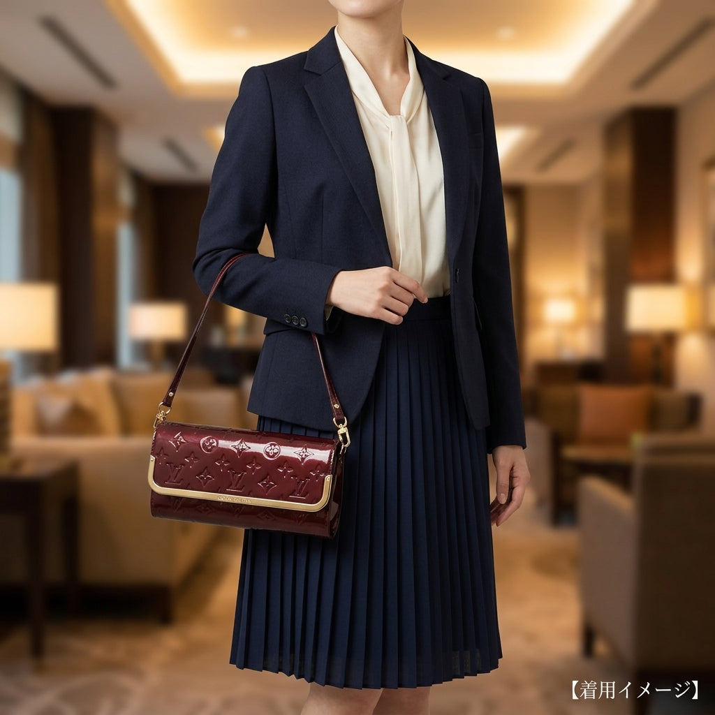 LOUIS VUITTON ルイヴィトン ロスモアMM LV ヴェルニ ショルダーバッグ