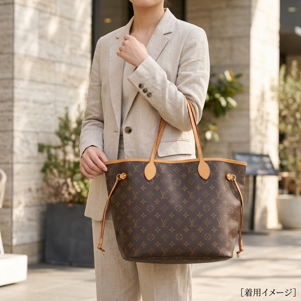 LOUIS VUITTON ルイヴィトン ネヴァーフルMM モノグラム トートバッグ
