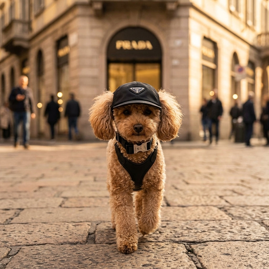 PRADA プラダ 犬用ベースボールキャップ ペット用品 リナイロン 中古
