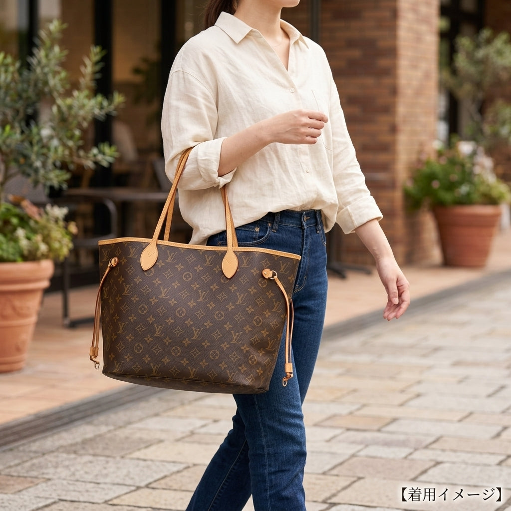 LOUIS VUITTON ルイヴィトン ネヴァーフルMM モノグラム トートバッグ