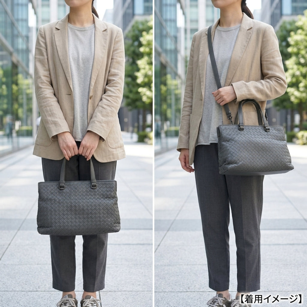 Bottega Veneta イントレチャート ショルダーバッグ グレー BOTTEGAVENETA ボッテガヴェネタ イントレチャート ショルダーバッグ