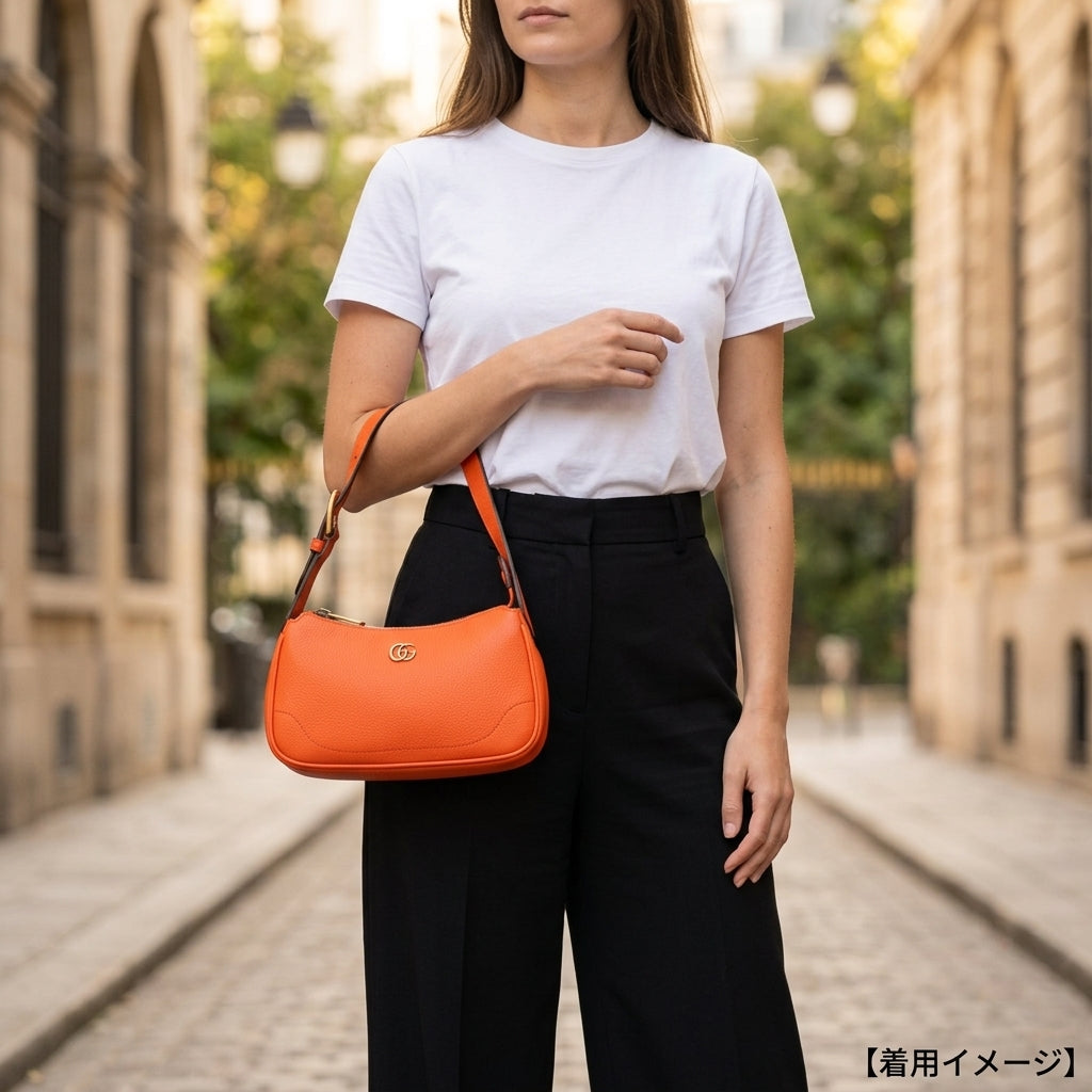 【グッチ】Rondine Margot Nero GUCCI グッチ アフロディーテ ミニ GGマーモント ハンドバッグ レザー