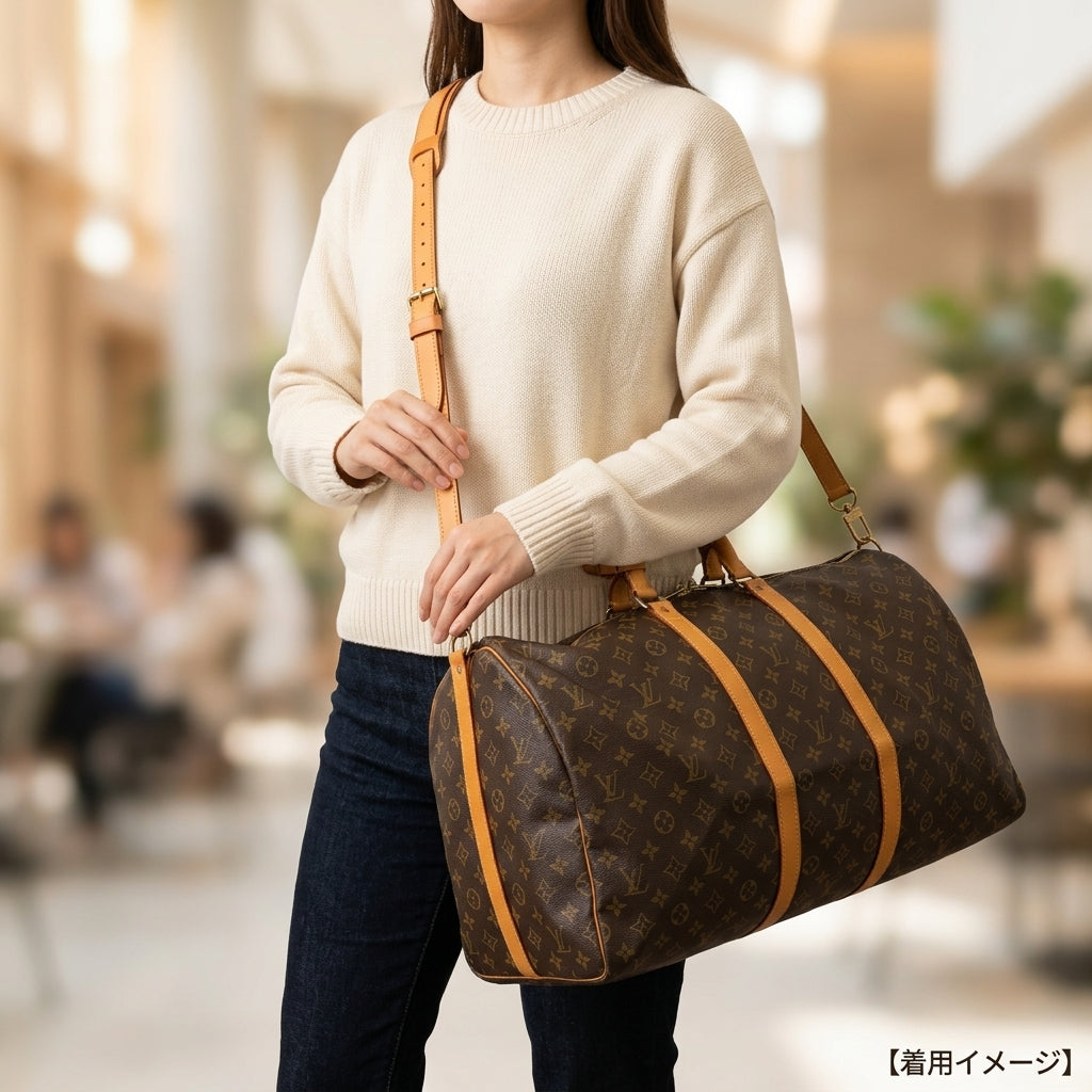 LOUIS VUITTON ルイヴィトン キーポル55バンドリエール モノグラム