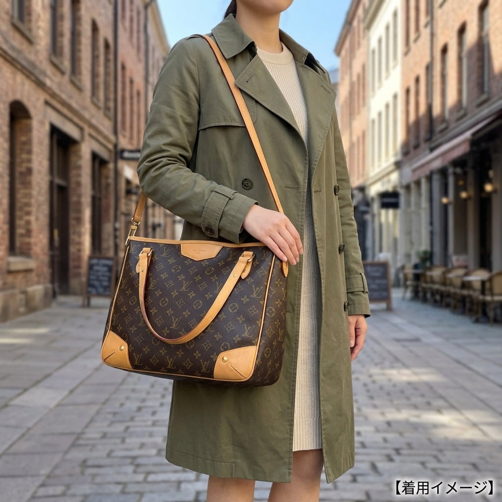 ルイヴィトン　エストレーラMMノワール/箱・ショルダーストラップ付き【美品】 LOUIS VUITTON ルイヴィトン エストレーラMM モノグラム ショルダー