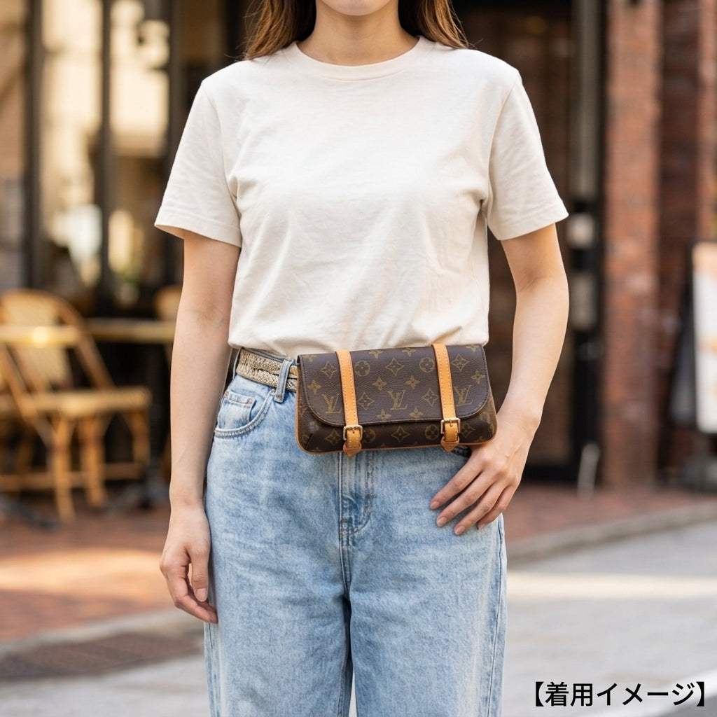 LOUIS VUITTON. ルイヴィトン(モノグラム　ポシェット　マレル) LOUIS VUITTON ルイヴィトン ポシェット マレル モノグラム ウエスト