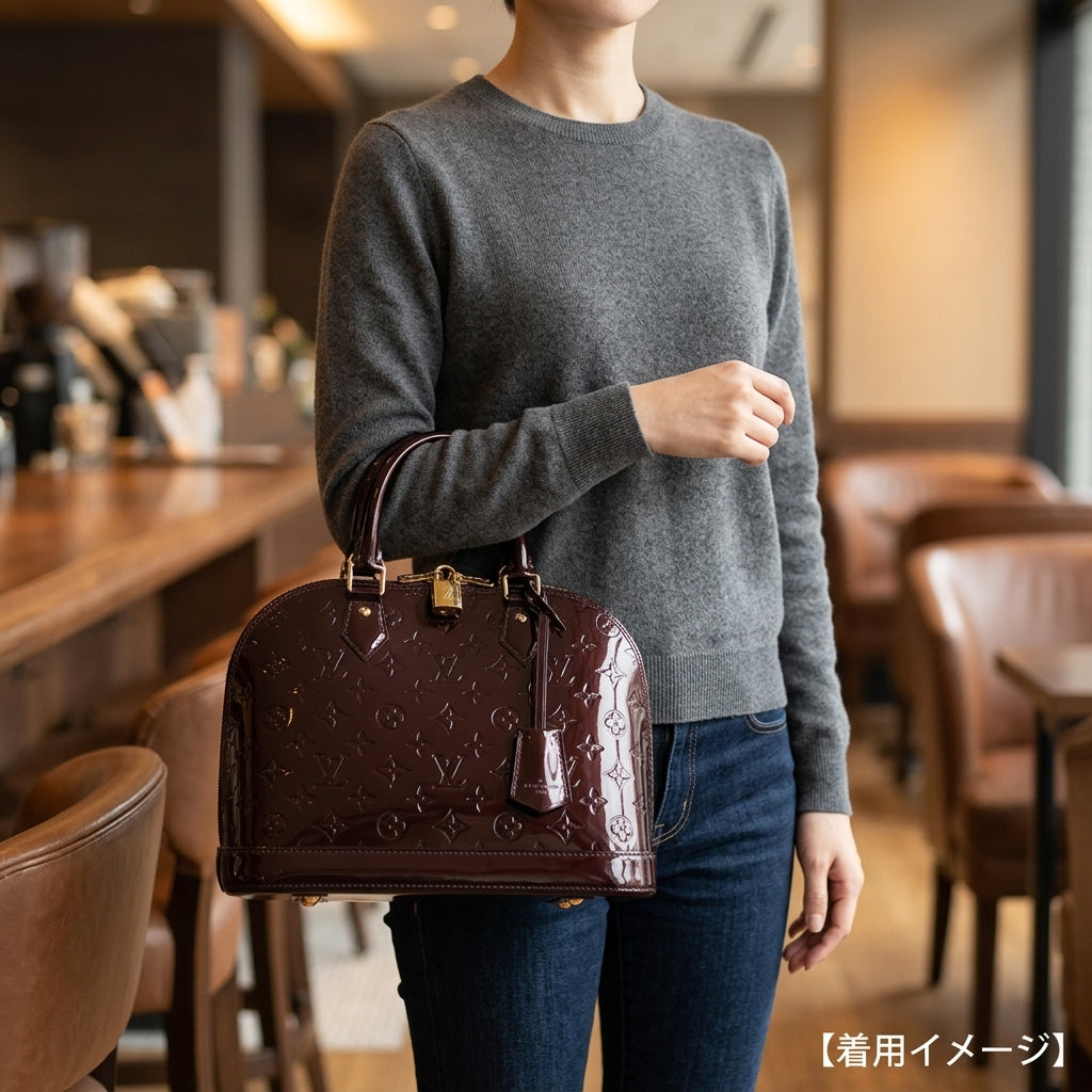LOUIS VUITTON ルイヴィトン アルマPM LV ヴェルニ ハンドバッグ