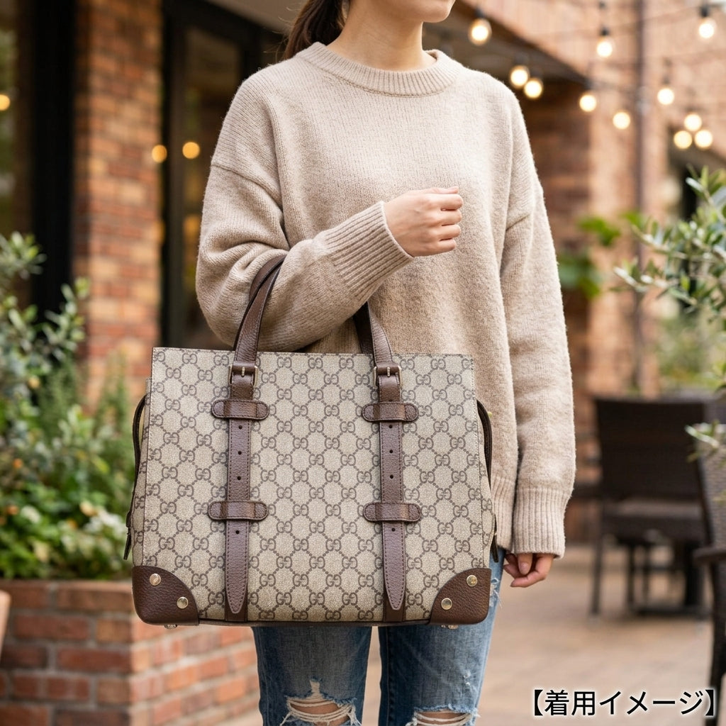 GUCCI グッチ GGスプリーム トートバッグ GGスプリームキャンバス