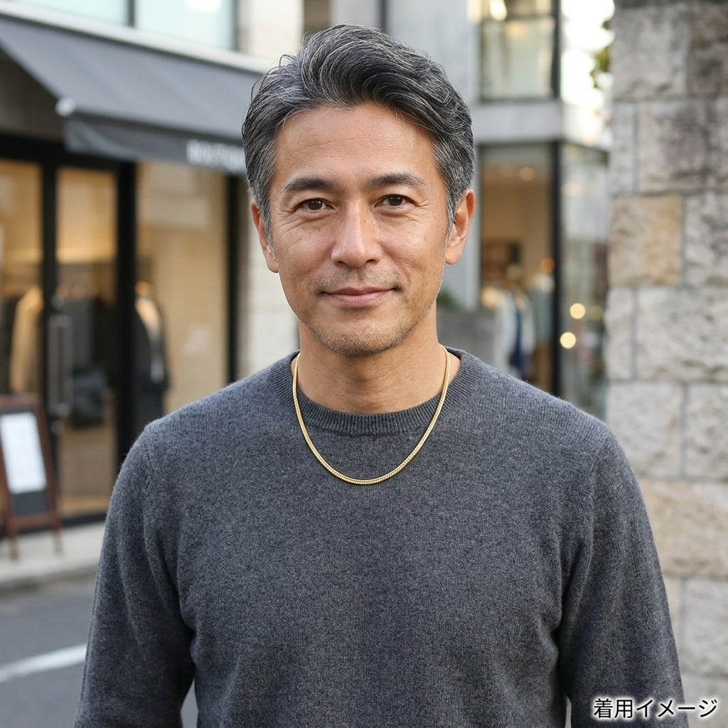 喜平 ネックレス 約12g 12面トリプル 12DCT 50cm 留め具 中折れ式 喜平