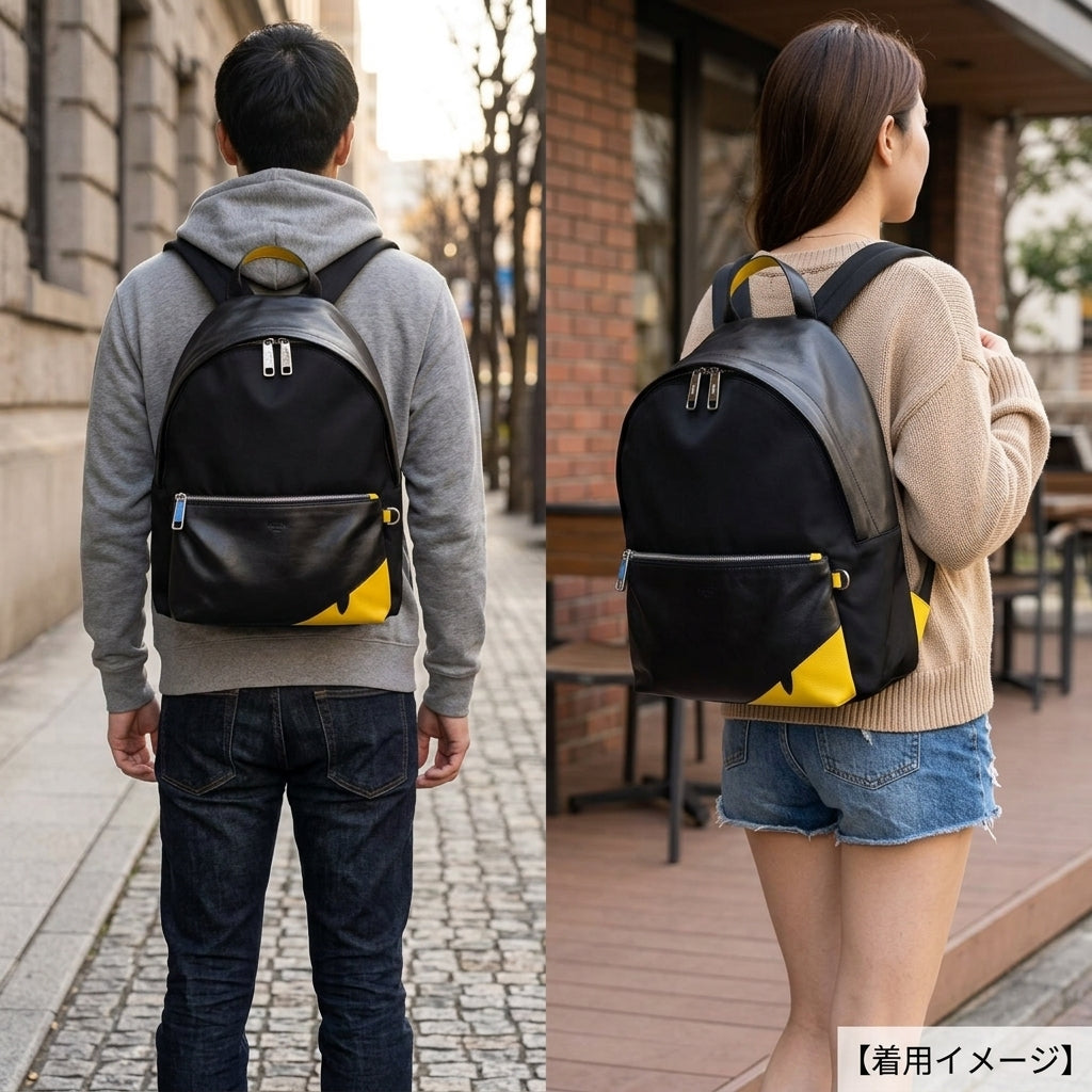 FENDI フェンディ コーナー バグズ リュック・デイパック ナイロン