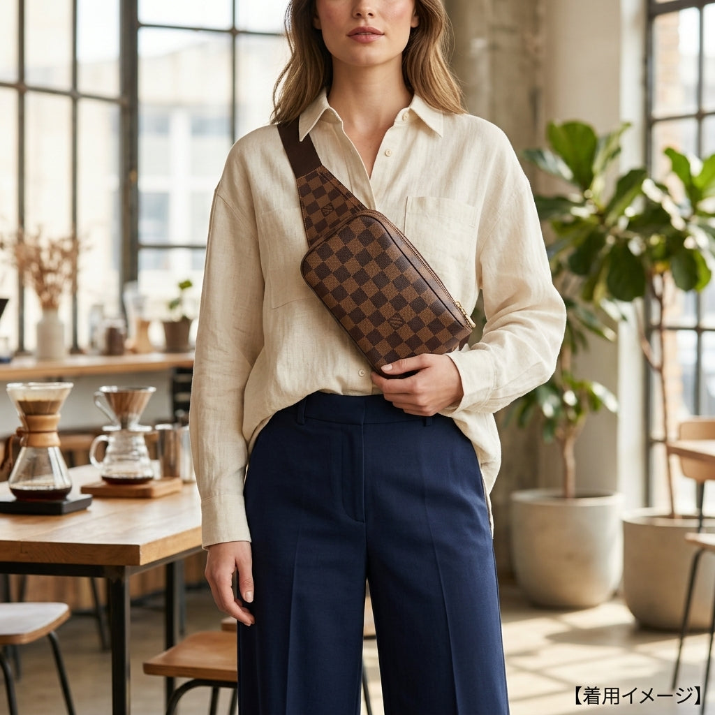 LOUIS VUITTON ルイヴィトン ジェロニモス ダミエ ボディバッグ ダミエ
