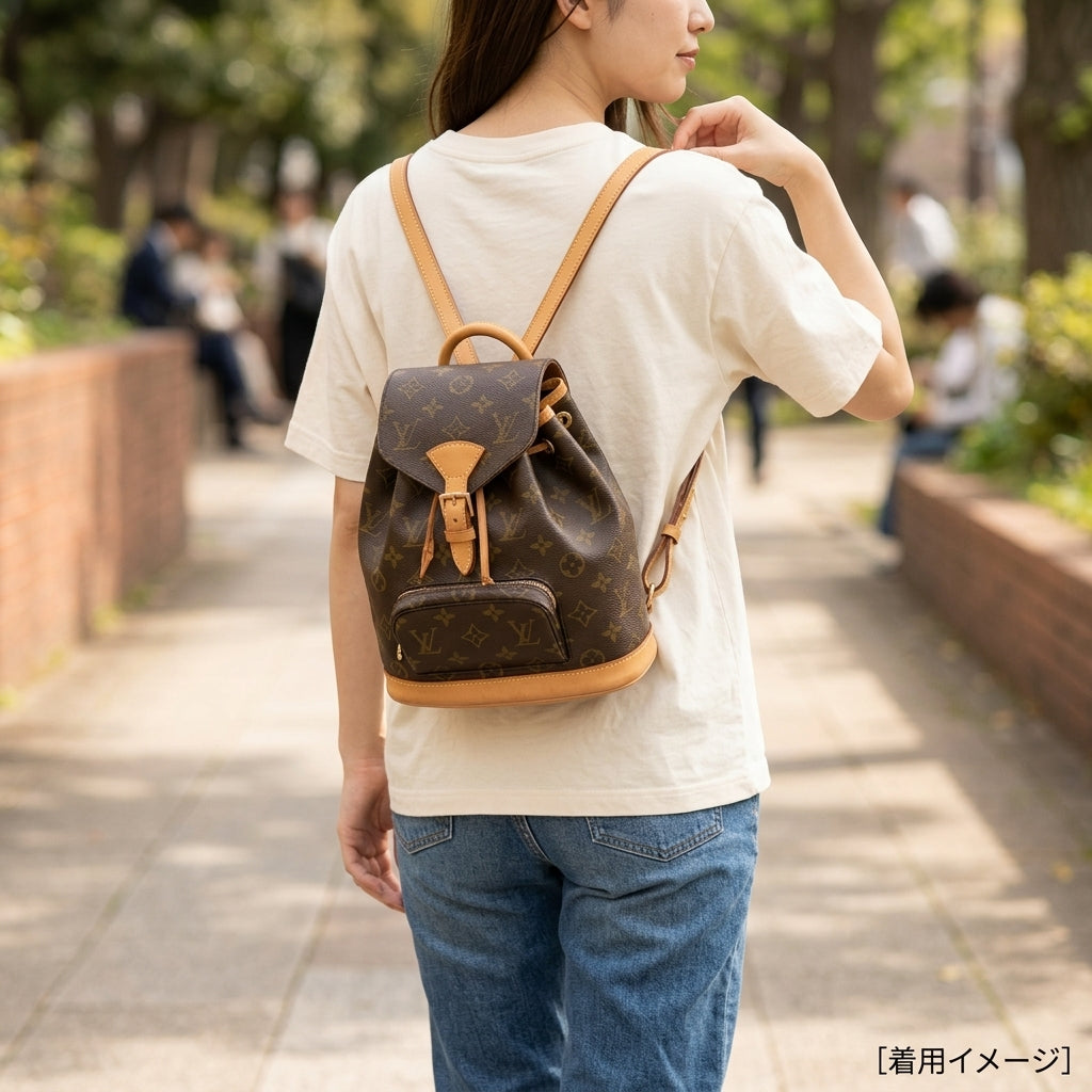 LOUIS VUITTON ルイヴィトン ミニモンスリ モノグラム リュック
