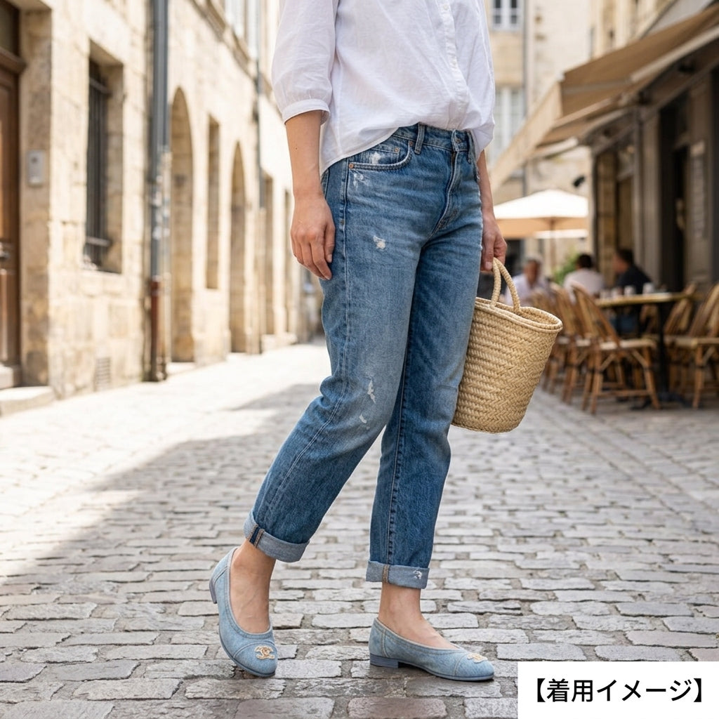 CHANEL シャネル フラットバレリーナ パンプス レディース 中古