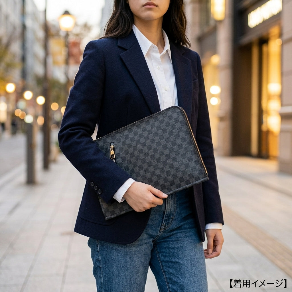 LOUIS VUITTON ルイヴィトン ポッシュ・ドキュマン ダミエグラフィット