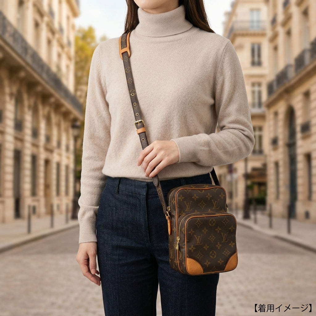Louis Vuitton ショルダーバッグ ブラウン LOUIS VUITTON ルイヴィトン アマゾン モノグラム ショルダーバッグ