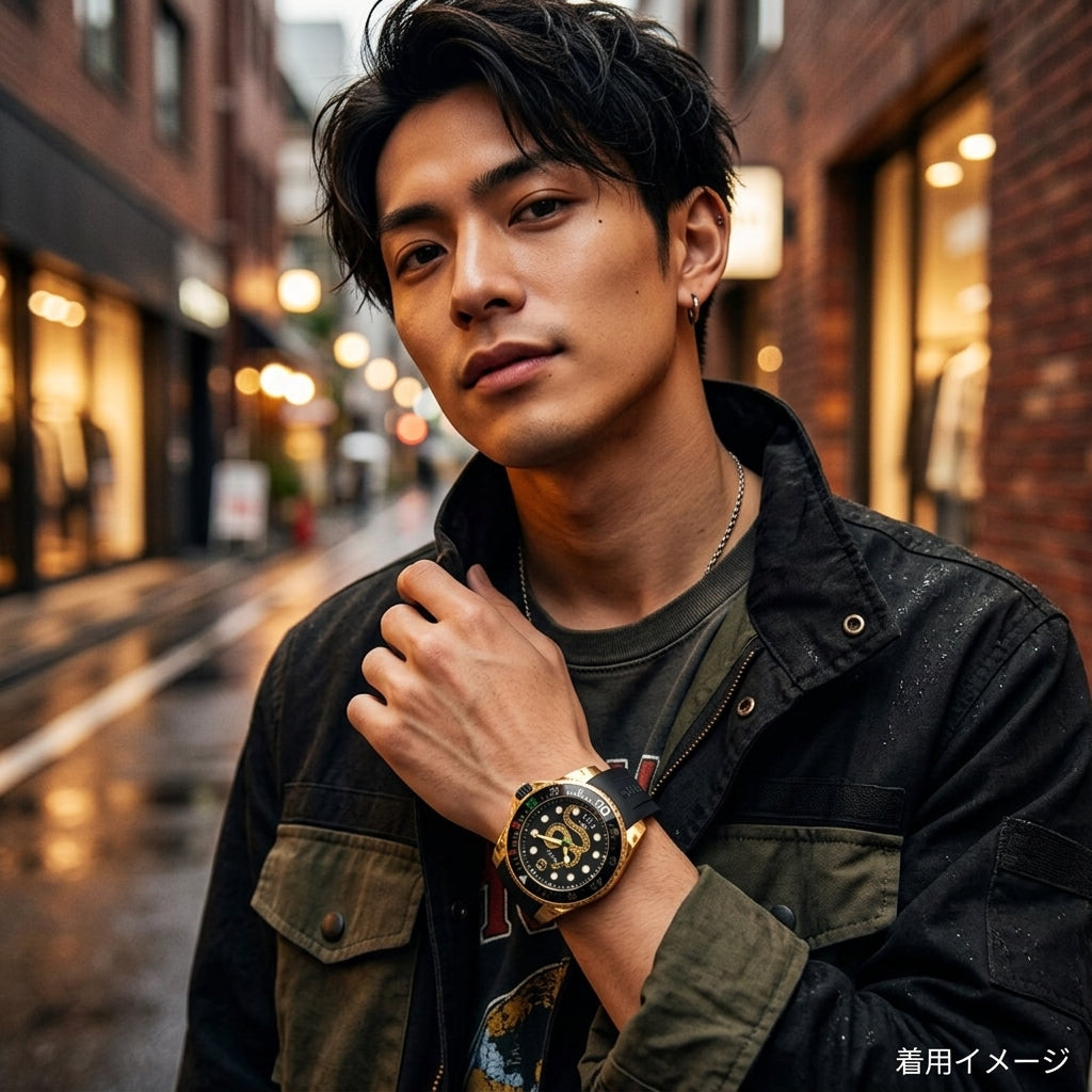 GUCCI グッチ ダイブ スネーク 腕時計 ステンレススチール YA136219
