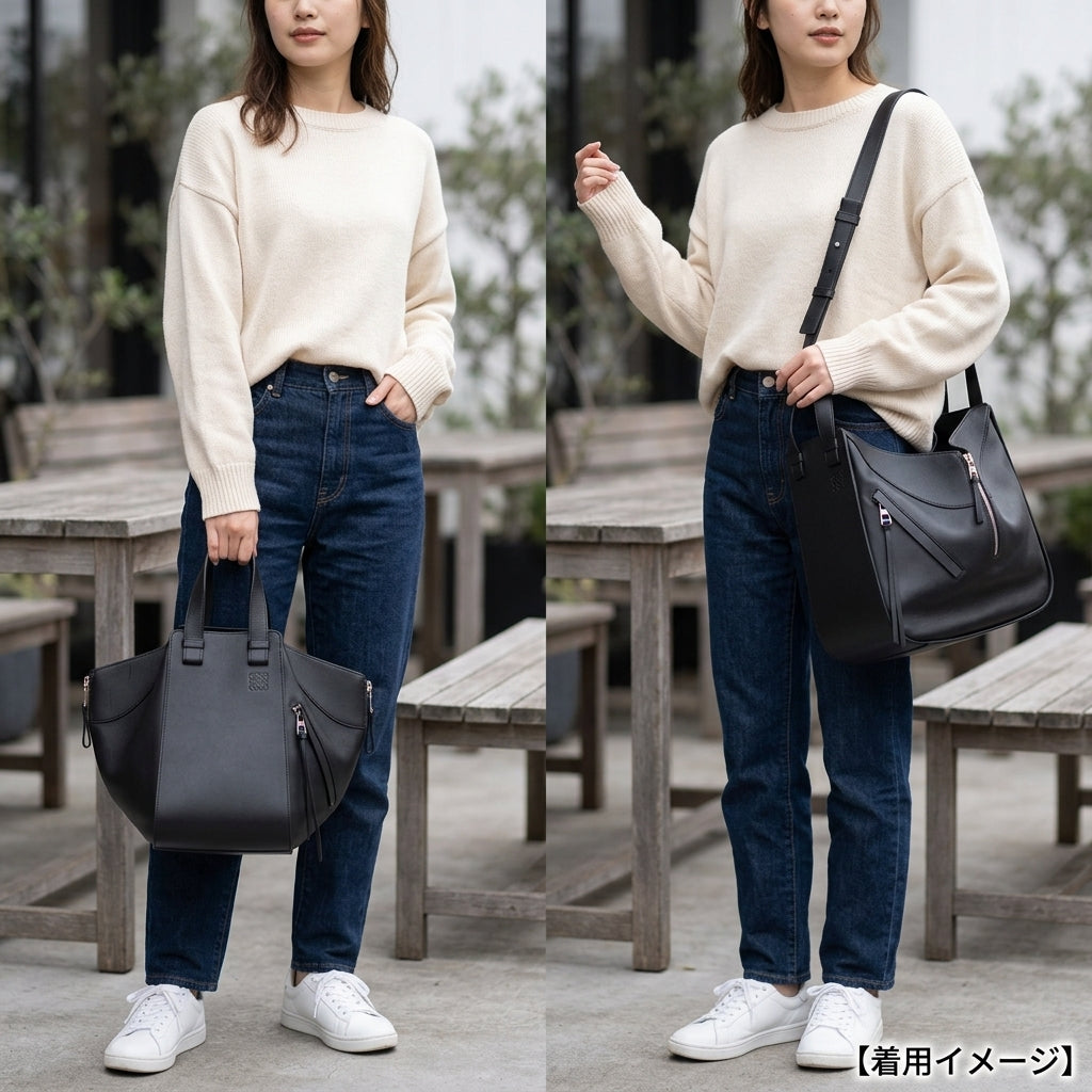 LOEWE ロエベ ハンモック ミディアム ショルダーバッグ レザー