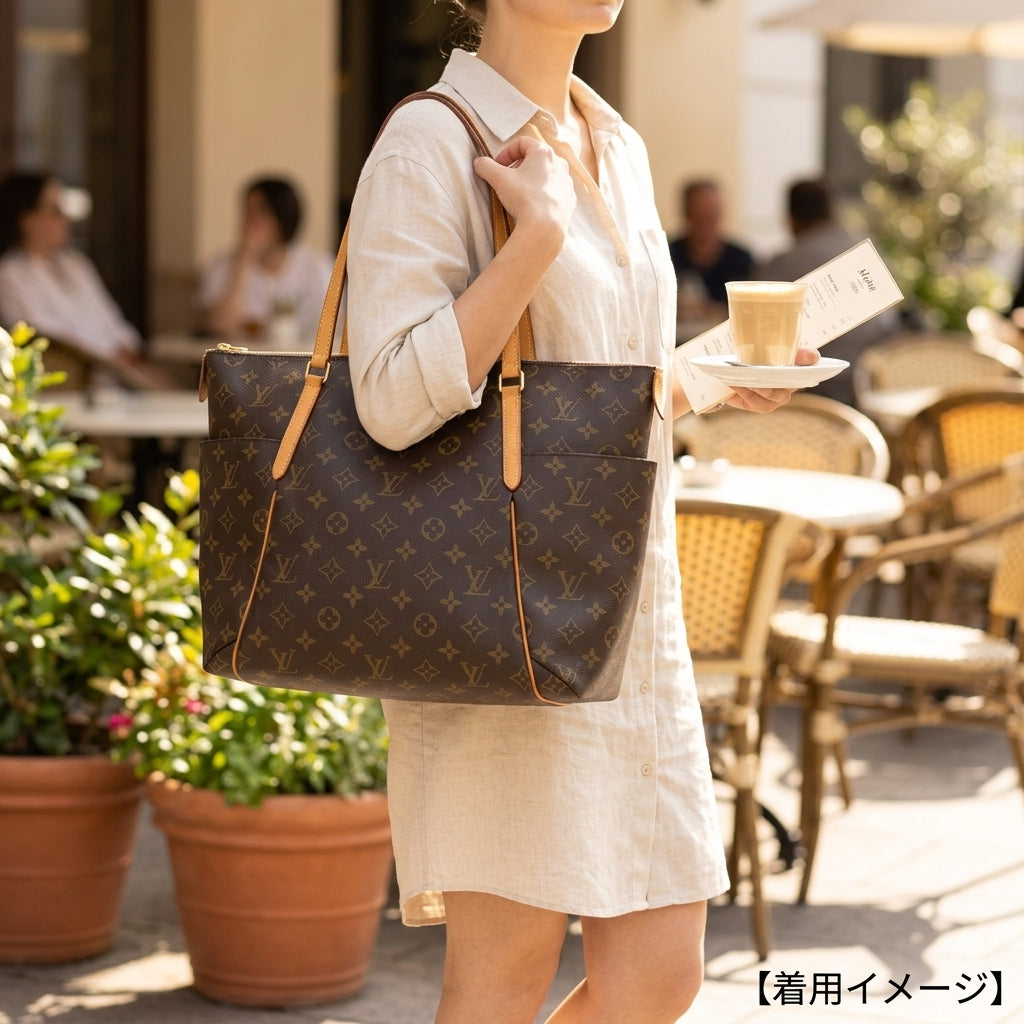 Louis Vuitton Totally MM Monogram トートバッグ LOUIS VUITTON Totally MM Monogram Tote Bag Monogram Canvas Brown