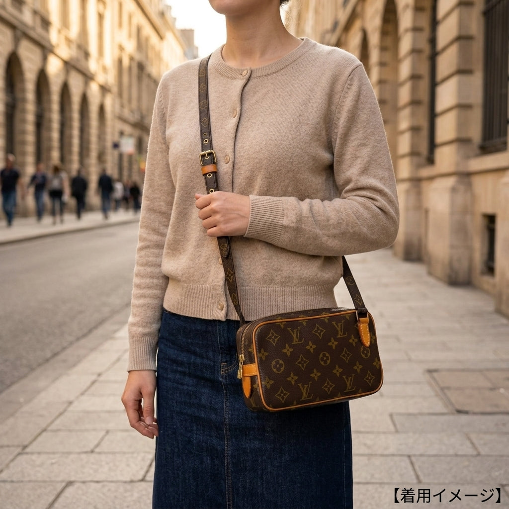 009 ルイヴィトン ショルダー ポシェット マルリー バンドリエール 新型金具 LOUIS VUITTON ルイヴィトン ポシェットマルリーバンドリエール