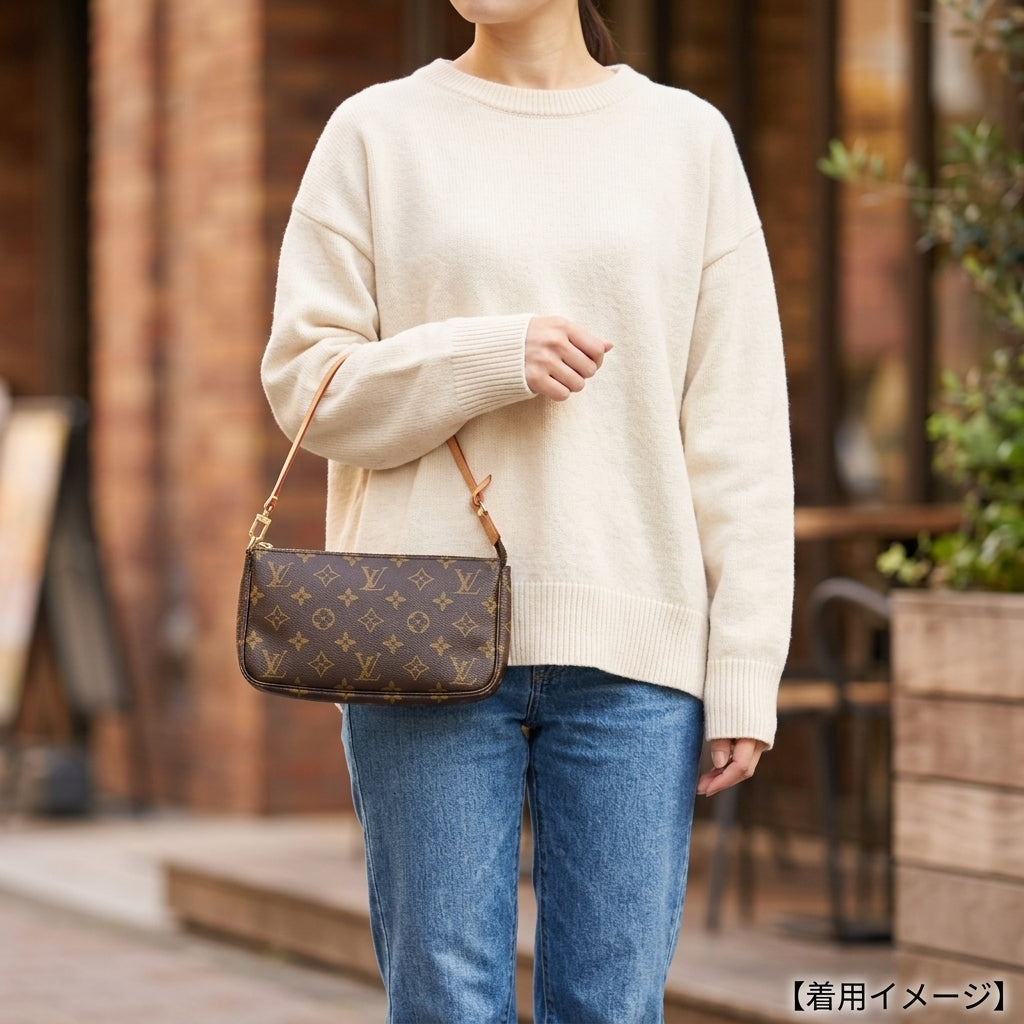 LOUIS VUITTON ルイヴィトン ポシェットアクセソワール モノグラム