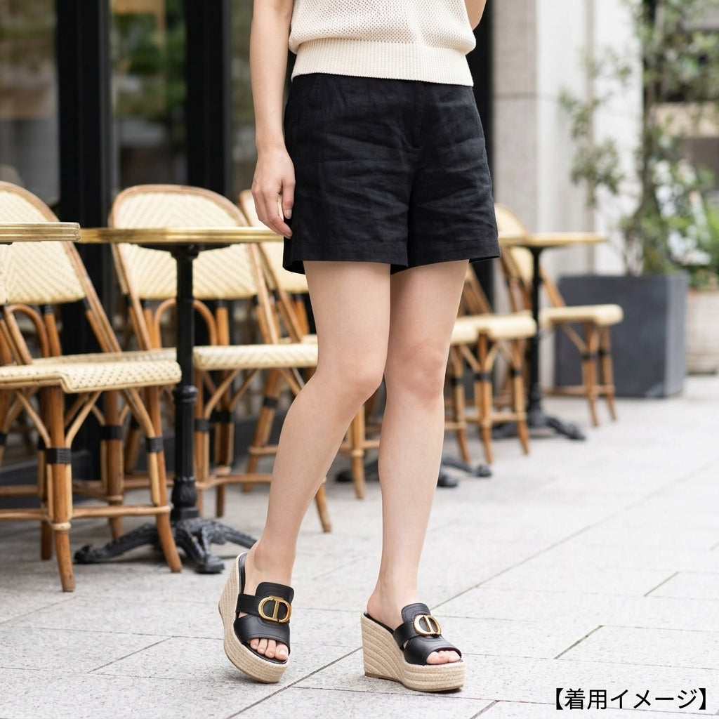 Christian Dior クリスチャンディオール 30MONTAIGNEウェッジスライド
