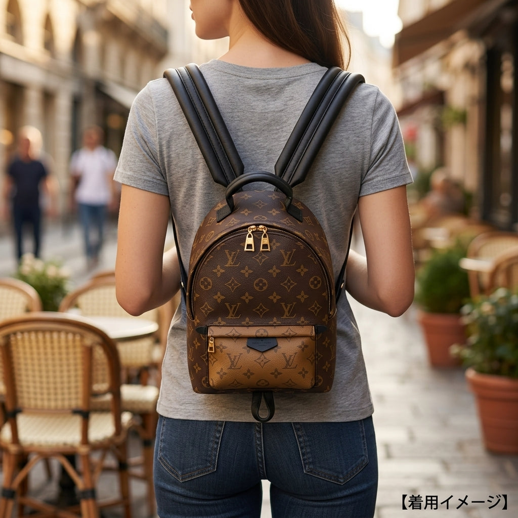 新品同様/IC ルイヴィトン モノグラム パームスプリングスPM リュック LOUIS VUITTON ルイヴィトン パームスプリングスPM モノグラムリバース