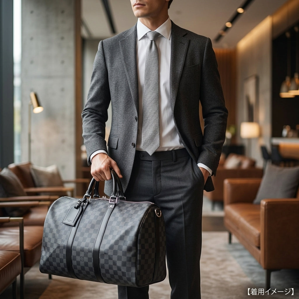 LOUIS VUITTON ルイヴィトン キーポルバンドリエール45 ダミエグラ