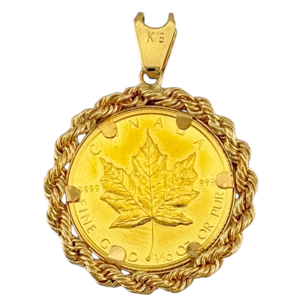 メイプルリーフ 5ドル 1/10オンス 1989年 ペンダントトップ