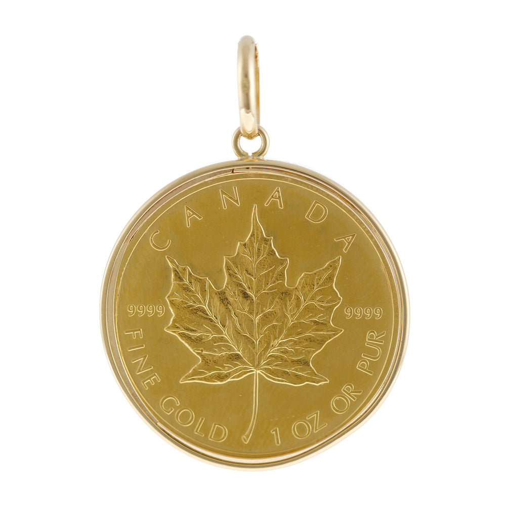 メイプルリーフ 50ドル 1オンス 1994 ペンダントトップ コインペンダント ユニセックス 中古