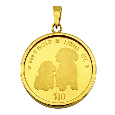 Mother's Love Coin Dogs ドッグ トイプードル 10ドル 1/20オンス 2024
