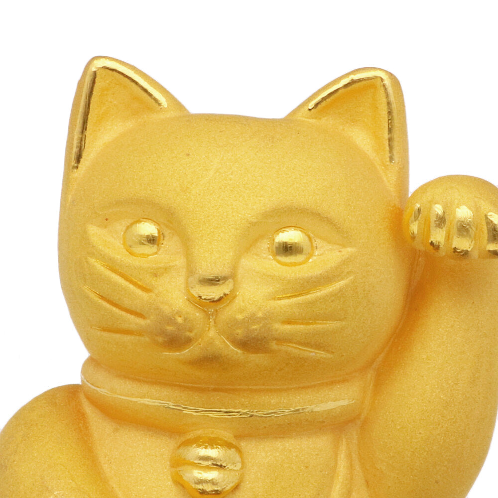 招き猫 まねき猫 純金製 置物 商売繁盛 開店祝い 金運アップ 金運上昇