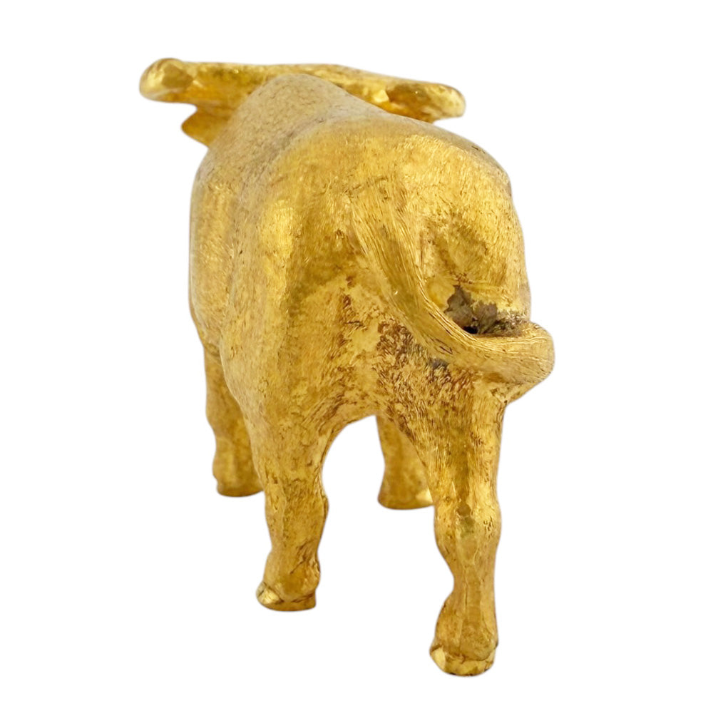 Figurine Cow Zodiac Pure Gold Lucky Charms Collection Gold Crafts