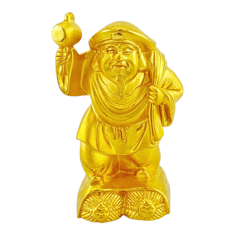 Daikokuten Daikoku-sama Seven Lucky Gods Pure Gold Ornament Lucky