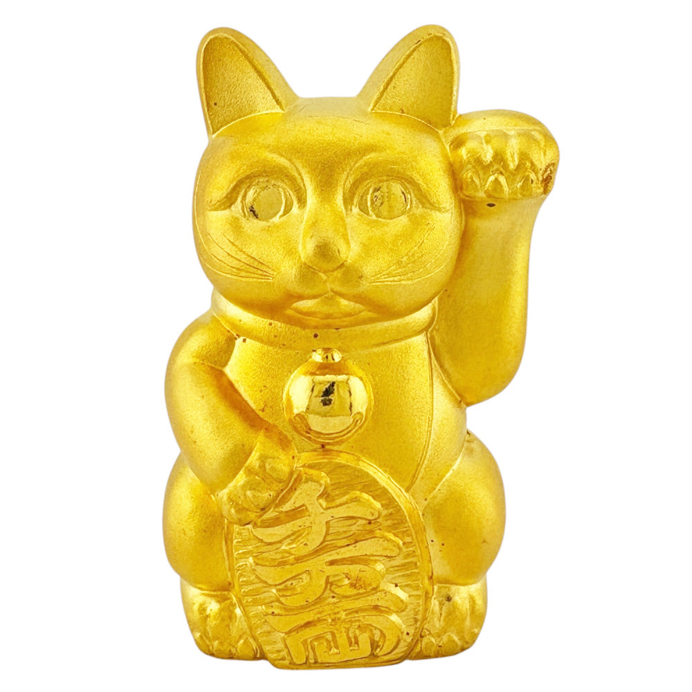 置物 招き猫 純金 縁起物 金運 財運 商売繫盛 コレクション 金工芸品